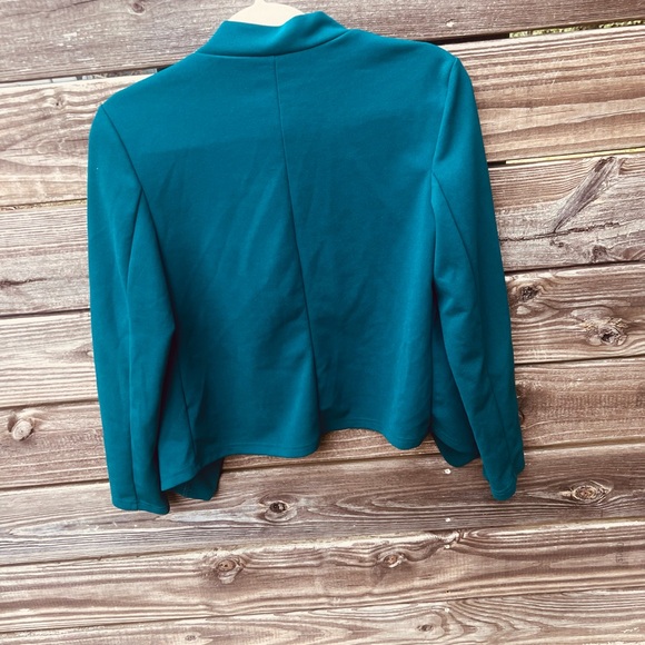 SHEIN Preppy Deep Teal Blazer NWOT - Picture 4 of 4